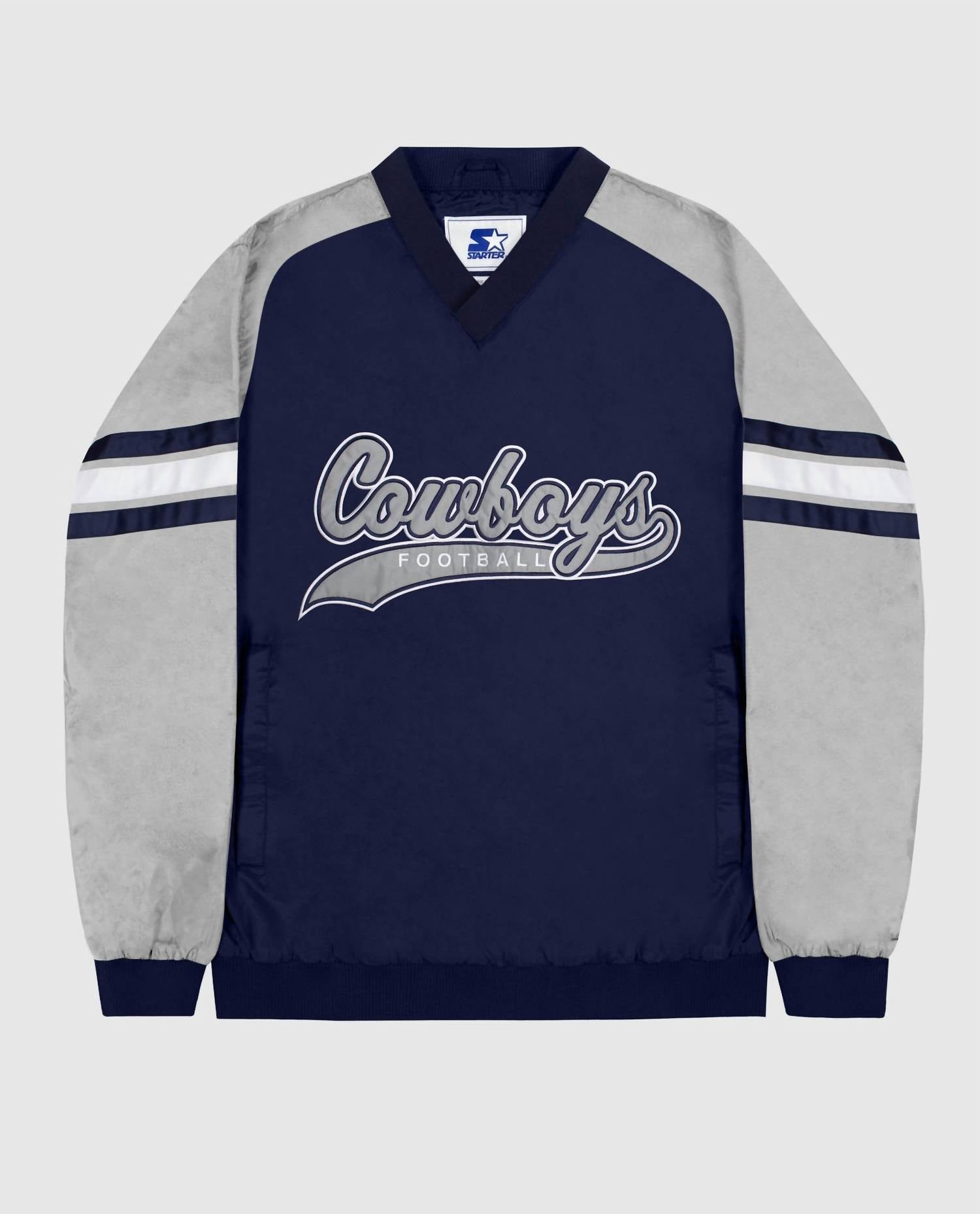 Starter Dallas Cowboys ジャケット M ナイロンジャケット Vintage 90s NFL Starter Dallas Cowboys Full Zip Hooded