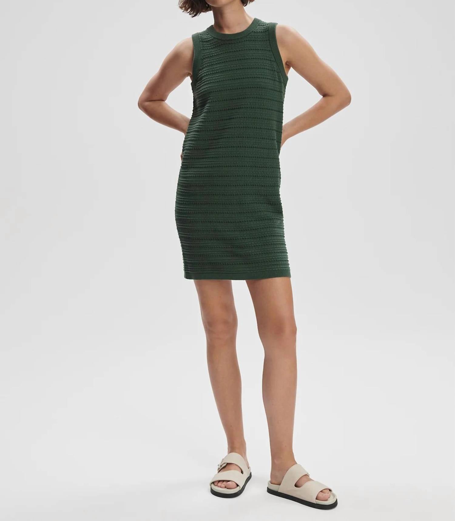 varley mindy contrast stitch knit dress Coming Soon