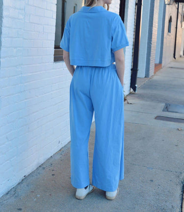 Bucketlist - Solid Pleated Wide Leg Pants