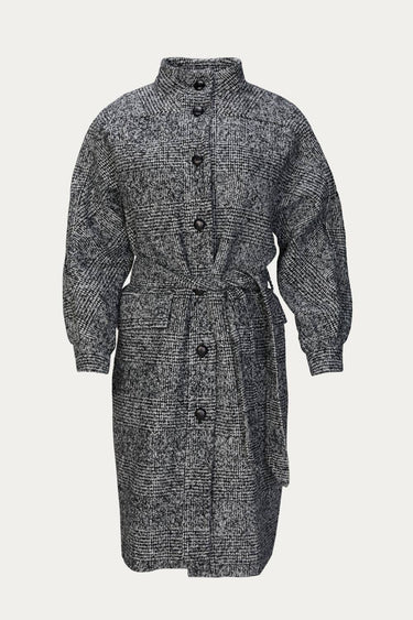 The Kooples - WOOL COAT WITH HIGH NECK
