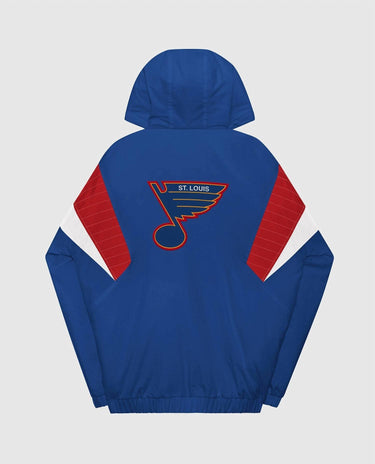 Starter - Men's St. Louis Blues The Breakaway Nylon Half-zip Jacket