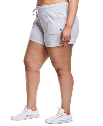 Champion Women's Campus Solid Shorts Gray Size 2X