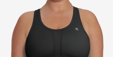 Champion Women's The Vented Plus Sports Bra Black Size 1X