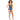Level Six Women's Clearwater Tankini Top - Small - Ink Confetti