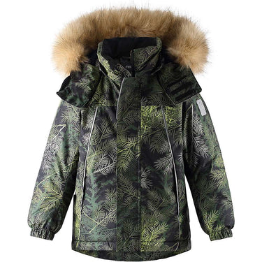 Reima Boys Niisi Reimatec Dark Green Winter Jacket - Size 2T