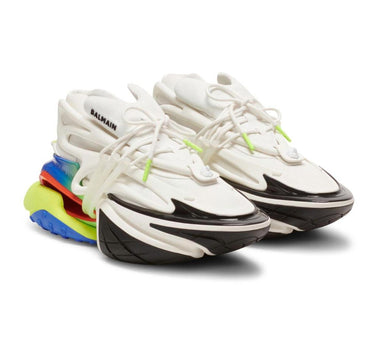 Balmain - Men's Unicorn Low-top Neoprene & Leather Chunky Sneakers