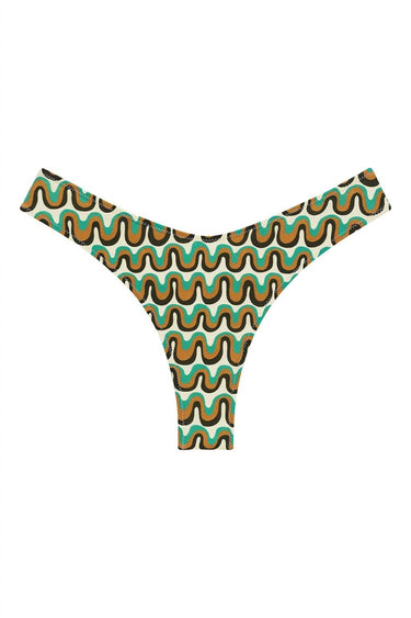 Montce - Added Coverage Lulu Zig-zag Stitch Bikini Bottom
