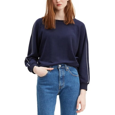 Levi's Women's Natalie Crewneck Sweatshirt Navy Size X-Large