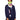 BAM BY BETSY & ADAM Womens Navy Zippered Pocketed Removable Face Mask Long Sleeve Hoodie Top M