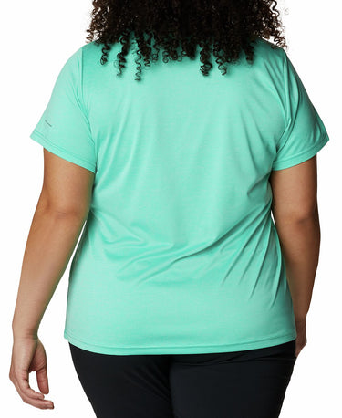 Columbia Women's Hike Crewneck T-Shirt Green Size 1X