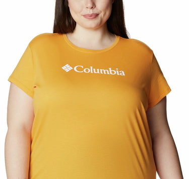 Columbia Women's Trek Logo Graphic Top Orange Size 1X
