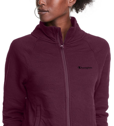 Champion Women's Sport Soft Touch Zipper Jacket Purple Size Small