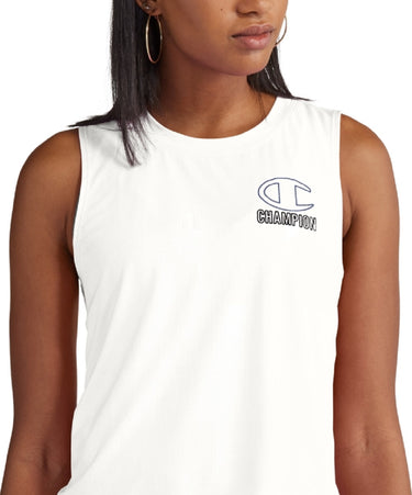 Champion Women's Absolute Eco Logo Tank Top White Size Large