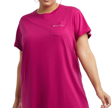 Champion Women's T-Shirt Dress Pink Size 4X