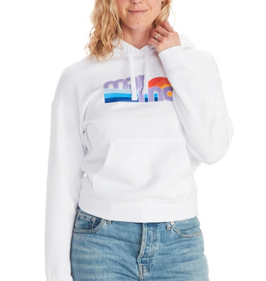 Marmot Women's Oceanside Graphic Print Hoodie White Size X-Small