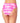 California Waves Junior's Tie Dyed High Waist Bikini Swim Bottom Pink