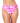 California Waves Junior's Tie Dyed High Waist Bikini Swim Bottom Pink
