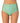 California Waves Junior's Printed High Waist Bikini Bottoms Swimsuit Green