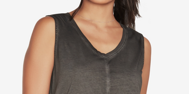 Skechers Women's V Neck Sleeveless Top Black Size Small