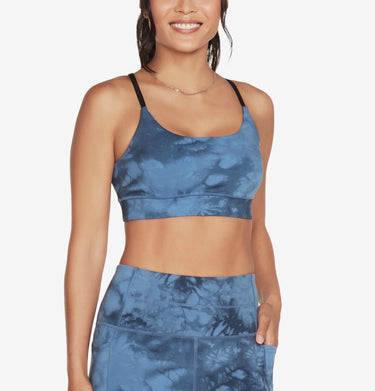 Skechers Women's Strappy Crossback Sports Bra Blue Size Small