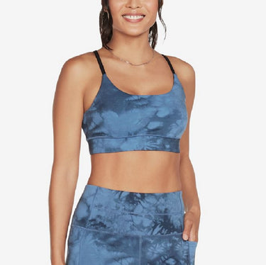 Skechers Women's Strappy Crossback Sports Bra Blue Size Large
