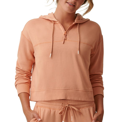 Bass Outdoor Women's Hibernate Half Zip Hoodie Top Orange