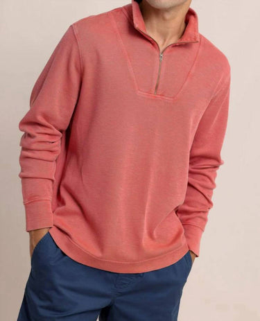 Southern Tide - Bay Berry Quarter Zip Sweater
