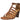 XOXO Women's Bae Block Heel Sandal Tan/Brown Size 8