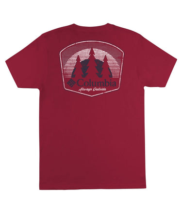 Columbia Men s Fade Graphic T shirt Red Size Medium