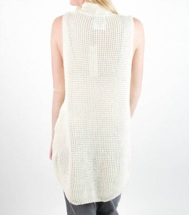 Minkpink - Women Bittersweet Chunky Wool Mock Neck Tunic Sweater Top