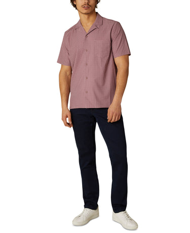 DKNY Men's Hertford Geo Print Camp Shirt