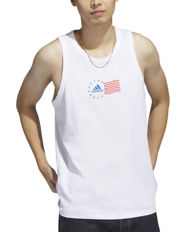 Adidas Men's American Flag Graphic Tank Top