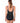 Reebok - Zip Tide Outline Shirred Zipper Front Scoop Neck One Piece Swimsuit