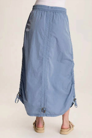 Xcvi - Zeno Ruched Sporty Cargo Midi Skirt