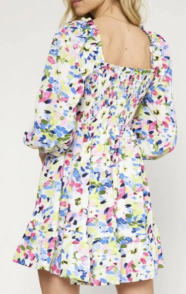 Entro - Long Sleeved Print Dress