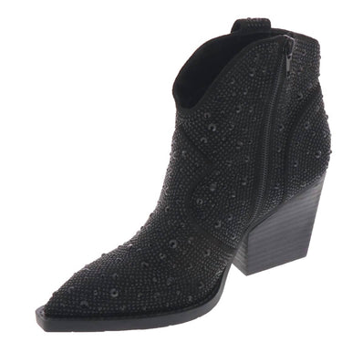 Very G - Women's Austin Leg Up Rhinestone Booties
