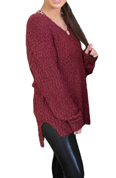 Tribal - CABERNET CHUNKY SWEATER
