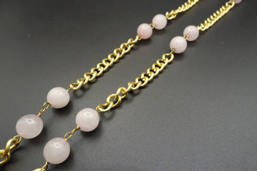 Standawt - Women's Rose Quartz Sunglasses Chain