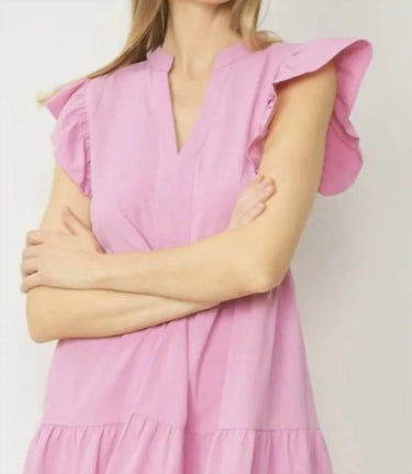 Entro - Ruffle Midi Dress