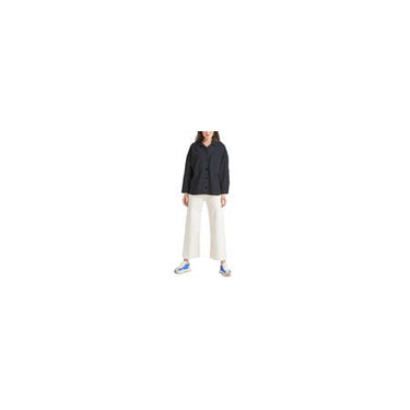Women's Two-Pocket Cotton Shacket - Black Wash