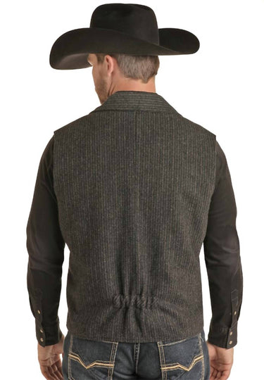 Powder River - Wool Stripe Montana Vest