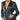 OWN Satin Button-Up Shirt in Black, Size 6