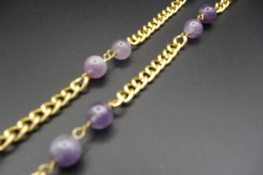 Standawt - Women's Amethyst Sunglasses Chain