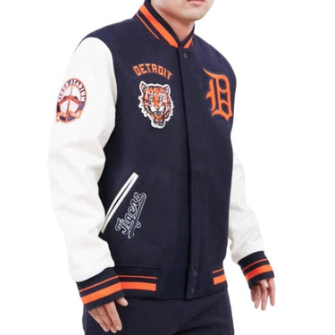 Pro Standard - Unisex Pro Standard Detroit Tigers Retro Classic Rib Wool Varsity Jacket