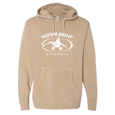 Rig Em Right Tan Gunner Hoodie