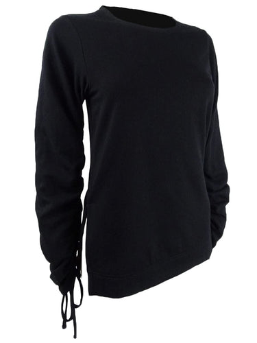Rachel Roy Womens Liya Comfy Cozy Sweatshirt Black M