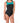 Reebok - Set The Place Colorblock High Neck One Piece Swimsuit