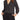 Vince Camuto Polka Dot V-Neck Top in Rich Black, Size Medium