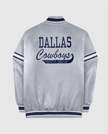Starter - Men's Dallas Cowboys Satin Full-snap Jacket