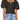 FRAME Strappy Puff Sleeve Stretch Organic Cotton Top in Noir  Size Large